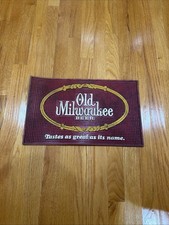 Vintage Old Milwaukee Beer Bar Mat Tastes as Great as Its Name 70's Brewery Adv. picture