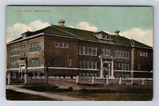 Wadena MN-Minnesota, High School, Antique, Souvenir, Vintage Postcard picture