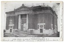 Public Library Construction, Arlington, New Jersey Postcard, Mailed 1913 picture