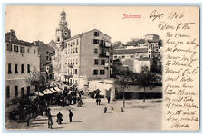 1906 View of Business Section Street at Sanremo Italy Posted Antique Postcard picture
