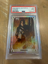 Punisher PSA 9 MINT (POP 5 / NONE HIGHER) 2020 Marvel Masterpieces Holofoil picture
