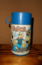 Vintage 1979 POPEYE & FRIENDS Aladdin Plastic Thermos picture