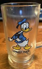 Vintage Walt Disney Donald Duck 5.5” Glass Mug picture