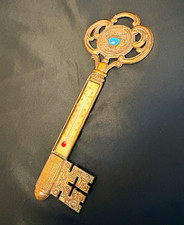 Vintage Key-Shaped Souvenir Thermometer Insert 