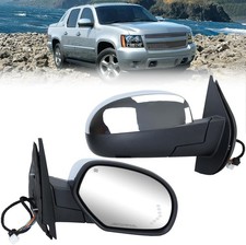 Right Passenger Chrome Power Folding Mirror for 2007-2014 Chevy Tahoe Suburban picture