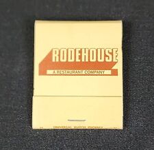VINTAGE OLD CLASSIC RODEHOUSE (ROADHOUSE) RESTAURANT MATCH BOOK UNUSED picture