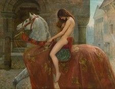 Lady Godiva 1898 Vintage Classical Art Photo Reprint Wall Art picture