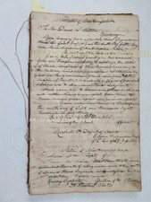1843 antique NEW HAMPSHIRE MILITIA ledger cheshire co ROSTERS officers weapons picture