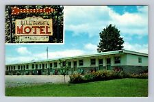 Vernon NY-New York, 1960's Hillcrest Motel, Advertising, Vintage Postcard picture