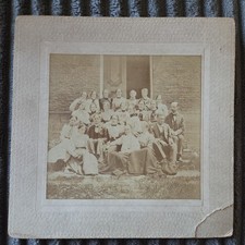 Antique Early 1898  Class Picture Sepia Franklin HS in PA Names on Reverse  picture