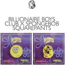 ⚡RARE⚡ BILLIONAIRE BOYS CLUB x NICKELODEON SpongeBob Pins *BRAND NEW* Set Of 2 picture