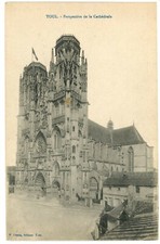 Toul France Perspective of the Cathedral Divided Back Postcard c1910 Unused picture