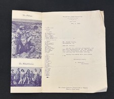 RARE 1938 Jewish Palestine Labor Committee Pittsburgh PA - S. Osheroff picture