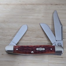 Vintage 1998 Case XX Select Stockman (6347 SS) Red Bone picture