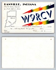 Ham Radio QSL QSO Postcard W9RCY, Danville, Indiana, USA picture