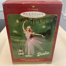 2001 Hallmark Keepsake Ornament - Barbie as the Sugar Plum Princess-2 Pcs picture