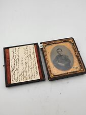 Late 19th Century Antique Ambrotype Daguerreotype Tintype Portraits W Perso Note picture