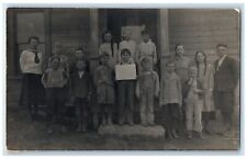 c1910's Sigel School Students Teacher Sailor Uniform RPPC Photo Antique Postcard picture