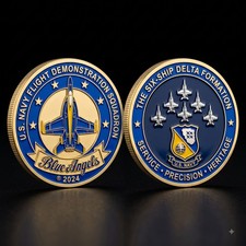 F/A Super Hornet Blue Angels US Navy Challenge Coin picture