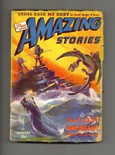 Amazing Stories Pulp Jan 1943 Vol. 17 #1 VG picture