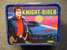 Vintage 1982 Knight Rider Metal Lunchbox & Thermos Aladdin KITT David Hasselhoff picture