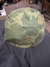 Original US Vietnam War USMC M1 Helmet with Mitchell Cover picture