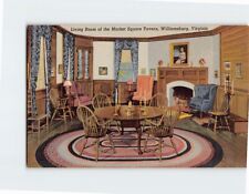 Postcard Living Room of Market Square Tavern Williamsburg Virginia USA picture