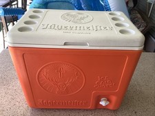 Jagermeister Shot Cooler with a Built-In Tap Dispenser Ice Chest picture