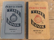 Vintage Perfection Time Books Weekly 657 & F-544 Payroll Ledger Pocket Notebook  picture