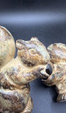 Vtg. Ceramic Squirrel Set Nut Figurine Made In Japan picture