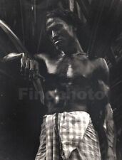 1930s Vintage LIONEL WENDT Ceylon Lonely Man Sri Lanka Exotic Photo Art 11x14 picture