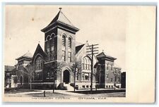 1913 Methodist Church Chapel Exterior Building Ottawa Kansas KS Vintage Postcard picture