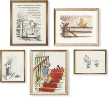 Winnie the Pooh Nursery Decor - Gifts for Winnie Fans Lover - Vintage Hundred A picture