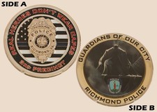 Richmond Police 3rd Precinct Guardians of Our City Challenge Coin  4#A picture