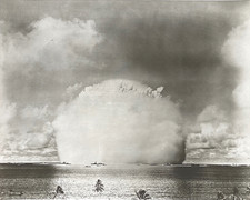 MUSEUM GRADE 1946 OPERATION CROSSROADS ATOMIC BOMB NAVY PHOTO BIKINI ATOLL ORIG. picture
