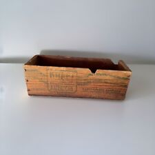 Vintage Velveeta Cheese Wooden Box Delicious Cheese Food 2 LB. Container picture