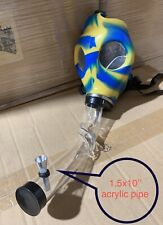 MULITI COLOR HIGH QUAITY SILICONE GAS MASK SMOKING HOOKAH PIPE picture