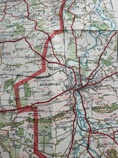 1925 Map Aldershot Command Farnborough Fleet Woking Reading Alton Guildford..... picture