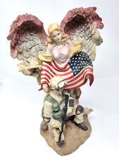 Katelyn Collection Soldier and Angel USA Flag Vintage Figurine #28 of 5000 picture