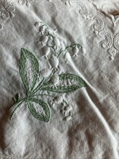 VTG Wamsutta Supercale White & Yellow Daisy Coquette Flat Sheet & Pillowcase picture