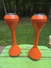 Vintage Original Lot Of 2 MCM Orange Action Industries Ashtrays 21