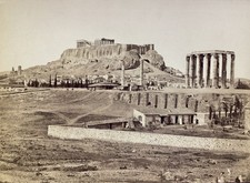 LARGE C. Athanasiou, Acropolis (3), Athens, Greece, Original Albumen Print  picture