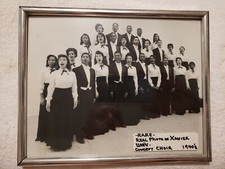 Vintage 1940's Xavier University Concert Choir Photo w/Frame Rare (Pre-owned) picture