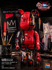 BE@RBRICK Jean-Michel Basquiat #6 100% 400% Medicom Toy picture