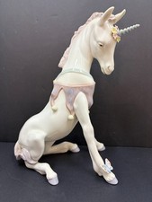Lladro Playful Unicorn Figurine 5880 8 1/4 in picture