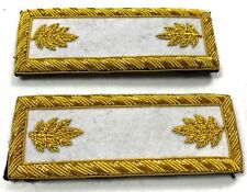 INDIAN WARS SPAN-AM US ARMY M1885 INFANTRY MAJOR TUNIC SHOULDER BOARDS W/CILPS picture