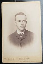 1890s John Hallowell Harvard University Football Cabinet Card 2x All American picture