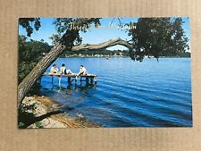 Postcard Three Lakes Wisconsin Scenic Lake Greetings Vintage WI PC picture