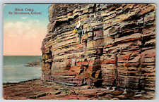 c1910s Black Craig Nr. Stromness Orkney Rock Climber Scotland Antique Postcard picture