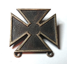 VINTAGE WWII 925 STERLING SILVER US ARMY CROSS BADGE PIN picture